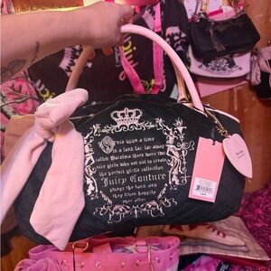 Juicy Couture juicy tale Satchel with Pink Bow